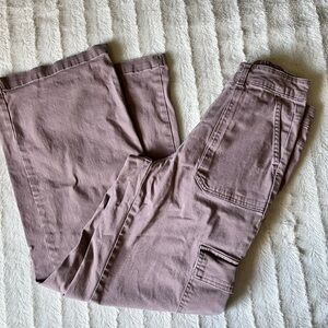 Casual Mauve Cargo Pants